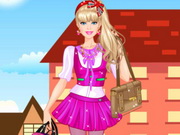 barbie college dress up games